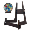2 Pack 8 Inch Wooden Plate Stands for Display - Plate & Picture Frame Holder for Books, Photos, Plaque, Bowl | Tabletop Decorative Stand