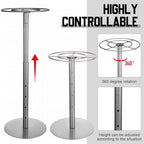 Shimeyao Medal Hanger Display Honor Display Rotatable Award Holder Rotating Metals Rack Adjustable Award Holder Stand for Basketball Running Sports Race, 30+ Medals - color: Silver