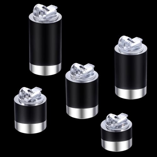 5 Pack Clear Ring Display Stand, Acrylic Ring Display Holder, Cylinder Jewelry Stand Organizer for Wedding Engagement Rings, Sturdy Solid Showcase for Photography Boutique Cosmetic Crafts