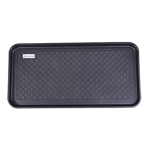 Multi-Purpose Boot Tray Mat,Pet Bowl Tray,Dog Bowl Mat,Boot Tray for Entryway,Waterproof Trays for Indoor and Outdoor Floor Protection,30" x 15"/Large - size: 30"L x 15"W