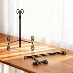 Easel Stand, 12 Inch Plate Stand, 1 Pack Metal Plate Holder for Display, Iron Plate Stands for Picture Frame Record Album Collectibles - size: 12 Inch - 1Pack
