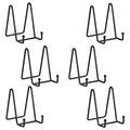 Plate Stands for Display - Iron Easel Stand Plate Holder Display Stand Picture Frame Stand for Pictures | Photo|Decorative Plate |Dish | Tabletop Art - 4.5 inch-Black(6 Pack) - size: 4.5“（6 pack）