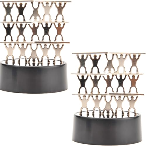 PowerTRC Magnetic Desktop Sculpture (Acrobats) | Mini Magnetic Art Decoration for Desktop | Fun Stress Relief Office Gift (2 Packs) - size: 2 Set