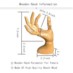 Mannequin,Mannequin Hand,Hand Model,Hand Mannequin for Nails,Drawing Mannequin,Wooden Hand,Wooden Mannequin,Wood Hand,Hand Model for Drawing,Female Hand of Right. - color: Female_right 7.5 in