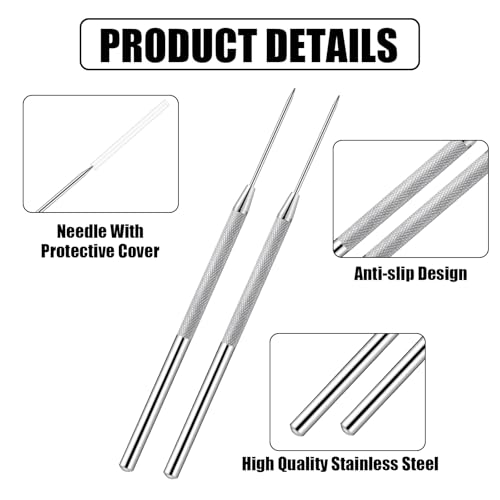 Lainballow 50 pcs Clay Needle Tools, Clay Modeling Tools, 6 in Ceramic Needle Detail Tools, Pottery Sculpture Needle Supplies for Clay Ceramic Pottery Sculpting Texturing Carving