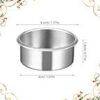 Gatuida 20pcs Tea Lights Cups, Round Empty Case Candle Wax Containers, Metal Tea Light Tins for Candles Making Supplies and Halloween Christmas Decoration