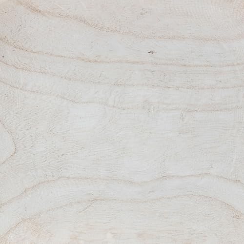Bloomingville Hand-Carved Paulownia Wood Bowl with Whitewashed Finish - color: White