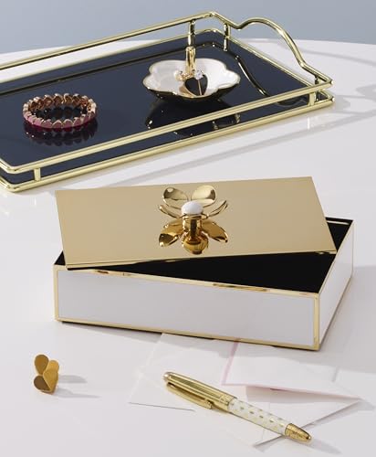 kate spade new york Make It Pop Large Floral Box, Gold - style: Floral Box