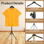 Adjustable Shirt Display Stand 32-63 Inch, Foldable Clothing Display Stand for Retail Vendors, T Shirt Mannequin Torso, Steamer Rack Stand for Dress Clothes Garment - size: 1 PACK