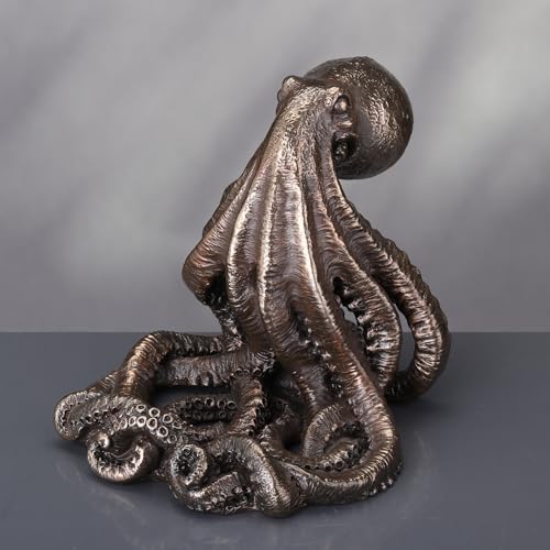 Veronese Design 4 3/8 Inch Octopus Tentacle Cell Phone Holder Desk Stand Sculptural Display Station Nautical Home Decor Steampunk Statue
