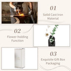 Sziqiqi 6th Anniversary Wedding Gift: Iron Gifts for 6th Anniversary for Couple - Romantic Couple Statue Metal Love Sculpture Black Abstract Figurines for Home Decor Women Her Wife Girlfriend Him Men - style: Face to Face