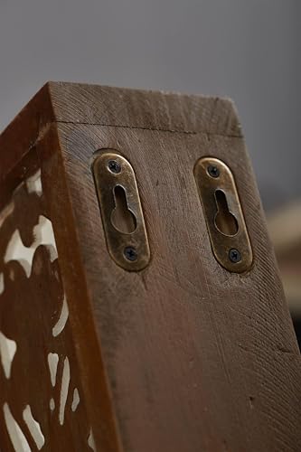 SOFE Farmhouse Book Ends Decorative, Wooden Corbels Bookends for Shelves, Vintage Rustic Bookends, 1 Pair Sturdy Bookend for Heavy Books, Book Holder Stopper for Home Office Kitchen