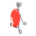 Super Z Outlet Tall Black Iron Curve Design Adjustable Display Stand for Photo Picture Albums, Home Decoration, Fine China Plates, Arts & Crafts Showcase (12") - size: 12"