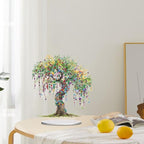 5D Tabletop Diamond Art Kit for Adults, DIY Diamond Painting Kit Stand Up Special Shaped Crystal Desktop Ornament, Box Package - Tree of Life - color: Tree of Life
