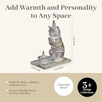 Young's Inc. Cat Figurine - Cute Cat Statue - Whimsical Cat Decor for Cat Lovers - Cat Collectibles and Meditation Decor - Cat with Birthday Cake - 4.72" L x 2.56" W x 4.33" H - style: Birthday Cat