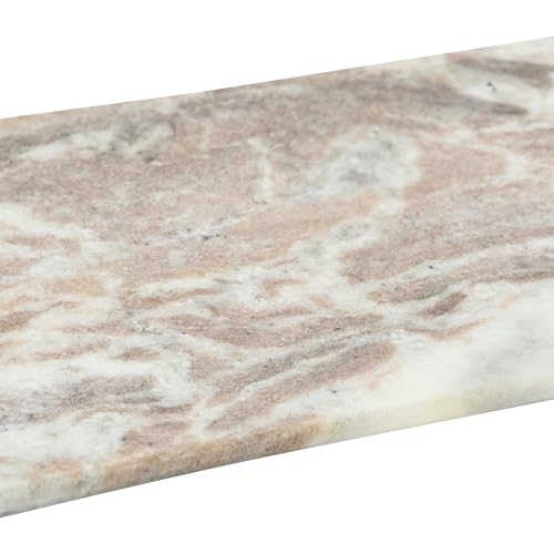 Bloomingville Marble Food Serving Tray, Beige and White - color: Beige/White