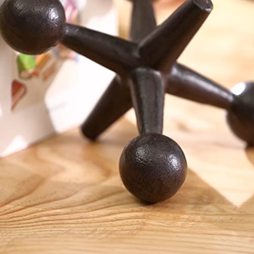 6.75" H Jack Decor Cast Iron Decorative Jacks for Home, Iron Bookends, Door Stop,Paperweight（1 PC）