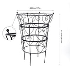 Large Obelisk Trellis Peony Cage 24.6x17 Inches - Premium Metal Plant Support for Outdoor Gardens, Easy Assembly, Sturdy Design, Perfect for Climbing Plants - size: 24.6"x17"