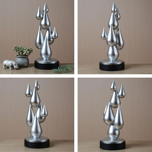 Modern Home Decor Abstract Arts Sculpture Table Bookshelf Decoration for Living Dining Room Bedroom Resin Statue 17.3 Inch