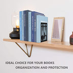 Book Ends,Metal Bookend,Bookend Decorative Heavy Book Ends for Shelves, Home Decorative Bookends for Heavy Books,Non-Skid Black Book Holder for Kitchen Housewarming Cooking Lover Gifts - style: Kitchen1