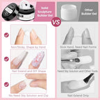 3D Sculpting Gel for Nail Art Pearl White Pink and White Solid Builder Hard Gel for Nail Extend Sculpture Molding Gels Non Stick Hand DIY at Home for Women Girls - color: Pearl White&White&Pink