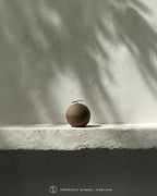 LAWA Imperfect Sphere Candle - Beautiful Handmade Pillar Scented Soy Wax Elegant Aesthetic Candle Housewarming Gift Home Room Shelf Decor Idea (Kobicha, Large) - color: Kobicha