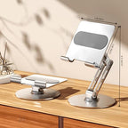 for iPad Stand Holder Adjustable Tablet Stand for Desk ，360 Rotating Metal Mount for 4-13 inch Devices, Compatible with iPad iPhone Tablet Kindle TAB Surface/Switch Holder for Desk