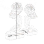 Bellaa 22968 Decorative Bookends Atlas Globe Greek Statues European Art Book Ends Stopper 7 inch Golden