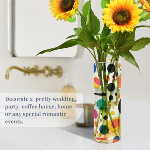 Flower Vase Abstract Tools Unbreakable Decorative Modern Plastic Vase for Home