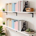 Peacoblue Metal Bookends for Shelves, Modern Decorative Heavy Duty Study Book Ends Stoppers for Office, Desk, Shelf, Room 5.3"x4.3"x7.9" Cast Iron Simple Tall Bookends 1 Pair (Cellist Playing Cello) - style: Cellist Playing Cello