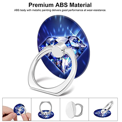 Bonoma Phone Ring Holder, 3 Pack Universal Finger Ring Stand Grip Kickstand Ring for All Smartphones (Diamond) - color: Diamond