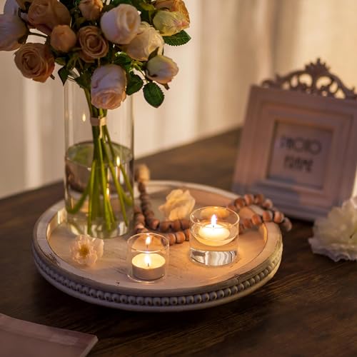 Romadedi Votive Tealight Candle Holders - 48 pcs Clear Glass Tea Light Holders Bulk Small Table Centerpieces Wedding Decor Party Dinner Home Decorations Festivals Christmas - color: Clear, size: S-24pcs+L-24pcs