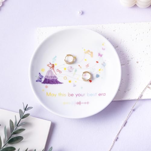 Crisky Singer Inspired May This Be Your Best Era - Ring Dish Jewelry Tray Trinket Dish, Birthday Encourage Gifts for Women Friends Besties Sisters Graduation Gift Ideas - style: Birthday Best Era