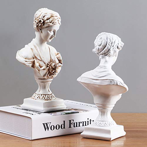 11.8" Classic Greek Venus de Milo Bust Statue, Resin Roman Goddess of Love and Beauty Sculpture Figurine for Home Décor, Large Antique - color: Venus - Large Antique