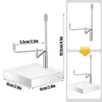Kigley 8 Pcs Adjustable Metal Arm Display Stand Crystal Holder Easel Display with Acrylic Base Easel Rock Mineral Stand for Geodes Mineral Agate Collection(Silver,2.4 x 2.4 x 3.5 Inch) - color: Silver, size: 2.4 x 2.4 x 3.5 Inch