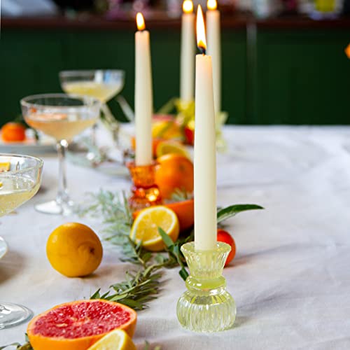 Talking Tables Small Light Green Glass Candle Holder for Candlesticks or Tea Lights | Decorative Easter Table Decorations, One Size, (Boho-GRN-SMLCNDLHOLD) - color: Light Green, size: Small