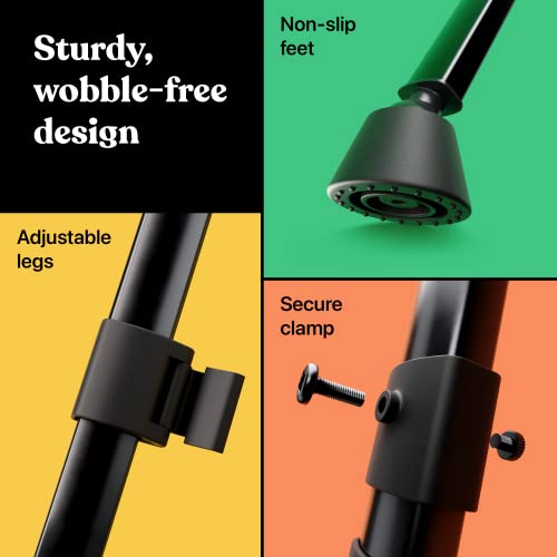 T-SIGN Portable Artist Easel Stand for Painting - Adjustable Height Painting Easel with Bag - Tabletop Art Easel for Painting Canvas Stand, Wedding Signs Stand - Metal Tripod- 66 inches (Pack of 2) - style: 66 Inch Anthracite Black (2 Pack)