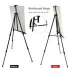 RRFTOK Art Painting Display Easel Stand,72Inches Portable Adjustable Metal Tripod with Artist Easels for Canvases Height from 22-72”for Table-Top/Floor Paint and Displaying,Black - style: 72BL 1-pack
