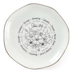 God Says You Are AmazingRing Dish – Christian Ceramic Jewelry Tray for Women, Inspirational Bible Verse Trinket Holder Gift for Her, Religious Baptism Gift - color: You Are Amazing