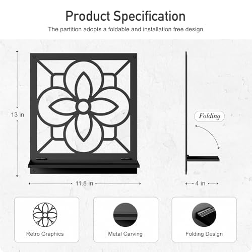 Abstract Candle Wall Holder, Pastoral Bathroom Wall Art for Living Room Bedroom Bathroom (2 Pack 11.8 x 13 in) - color: Black- Pastoral