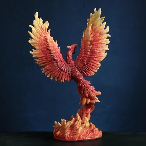 Veronese Design 6 1/4 Inch Phoenix Rising Resin Sculpture Hand Painted Figurine