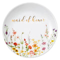 Crisky Jewelry Ring Dish for Maid of Honor Gifts from the Bride, Personalized Bridesmaid Proposal Gifts Idea Trinket Tray - style: Wedding Maid of Honor
