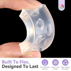 SAVILAND 3D Silicone Nail Art Molds: 5PCS Quick & Easy 3D Silicone Nail Molds with Flower Shell Letter Mold Reusable Clear Modeling Templates Tools for Fast Sculpting Design Home DIY Salon Manicure - color: Clear