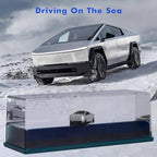 Honsheng Unsinkable Truck Pickup Car Toy Model Acrylic Paperweight Desk Decorations Liquid Wave Cruise Ship Fluid Drift Bottle Boat in a Box Toys - size: Small