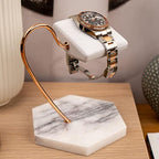 LYS&LYX Watch stand watch display stand watch holder watch Handcrafted watch holder (White/Rose/White) - color: white/rose/white