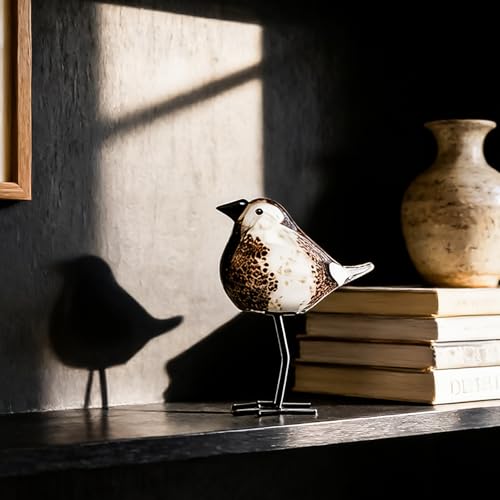 Glass Bird Figurines Art Collectible Ornaments Statue Figurines Modern Handmade Sculpture Home Decor - color: Bd-4