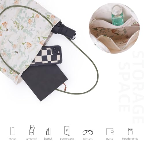 DGAZ Designer Hobo Bags for Women, Luxury Tote Bag with Zipper, Large Shoulder Bags - color: Orchid Grass