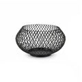 Modern Iron Mesh Candle Holder Set with Bamboo Base, Stylish Dining Table Centerpiece Decor, Lightweight Yet Sturdy Metal Votive & Tea Light Stand for Home Ambiance(Samll) - size: samll