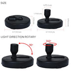 HAMVIDNE LED Spotlights, Battery Powered Picture Lights, Uplighting Indoor, Puck Light with Remote, Plant & Wall Art Display Dartboard Closet Spotlights, Black - color: Black, size: 2 Pack