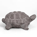 Modern Small Standing Turtle Figurine, Unique Cement Figurines, Handcrafted Decorative Washed Concrete Finish White Sculpture for Home, Garden,Office: 12.50"x9.00"x5.75"H - size: 12.50"x9.00"x5.75"H
